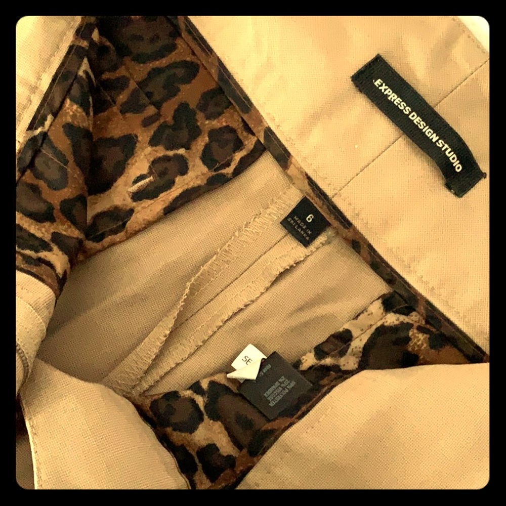Tan work pants.
